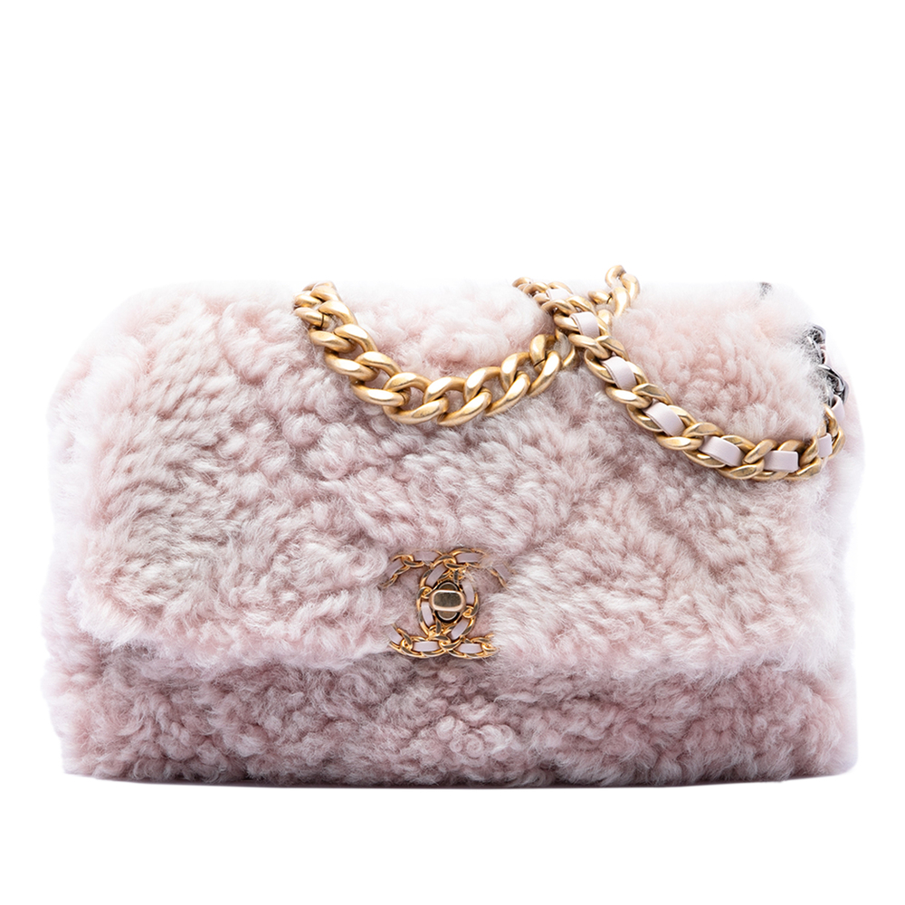 Pre-Loved Chanel Medium Shearling 19 Flap
